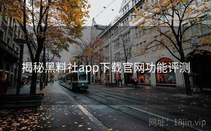 揭秘黑料社app下载官网功能评测