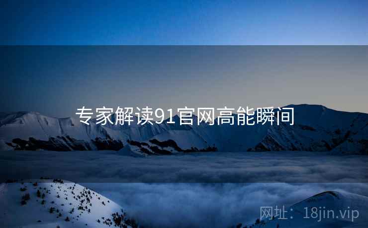 专家解读91官网高能瞬间