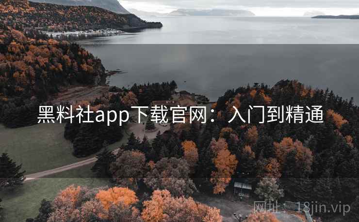 黑料社app下载官网:入门到精通